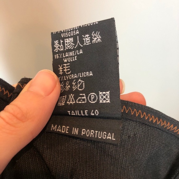 COP COPINE Handwritten Asymmetric Wrap Midi Skirt - Picture 8 of 8